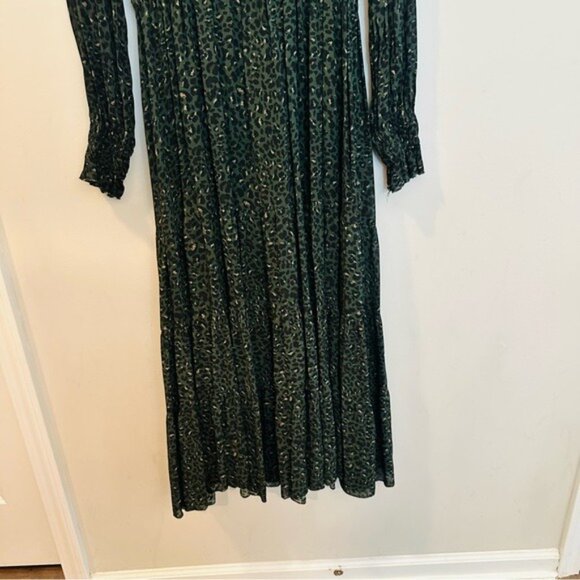 Peruvian Connection Maxi Cheetah Print Dress Size M – Boho Chic Animal Print - Picture 6 of 12